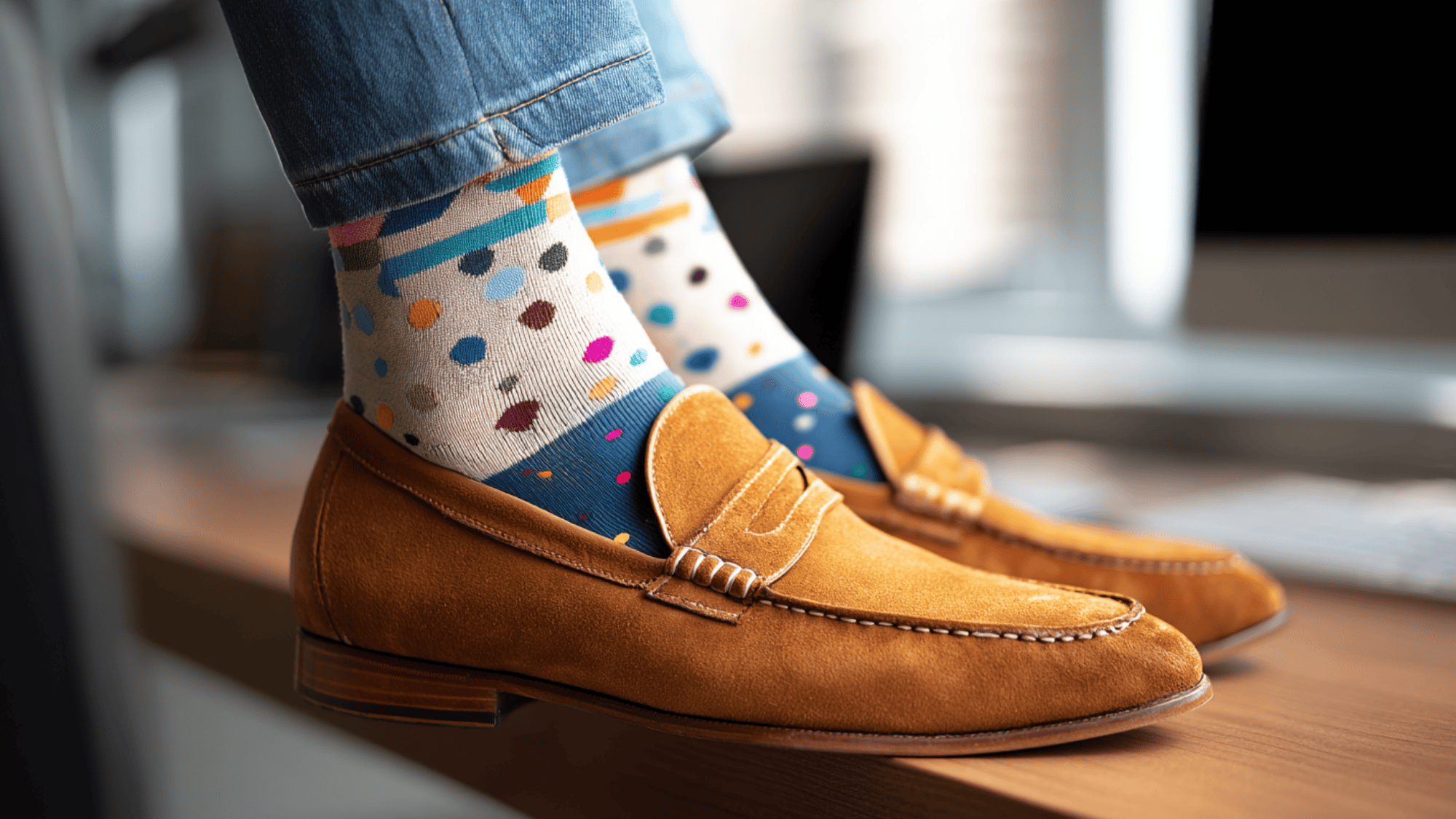 what socks to wear with loafers (8)