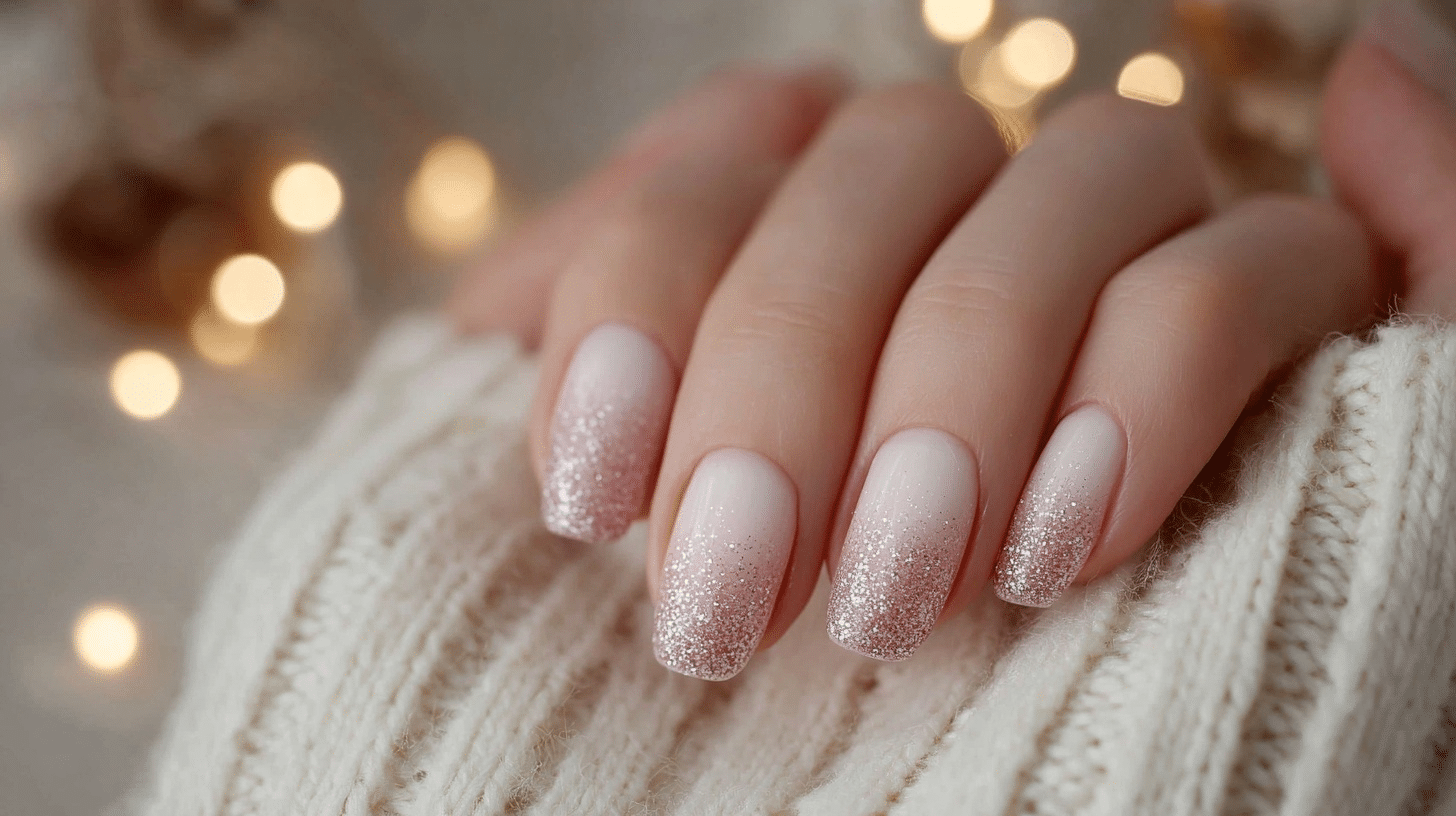 Glitter Fade at the Cuticle