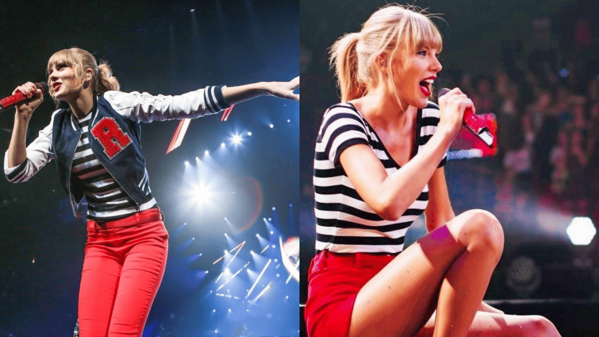 bold color blocked performance look