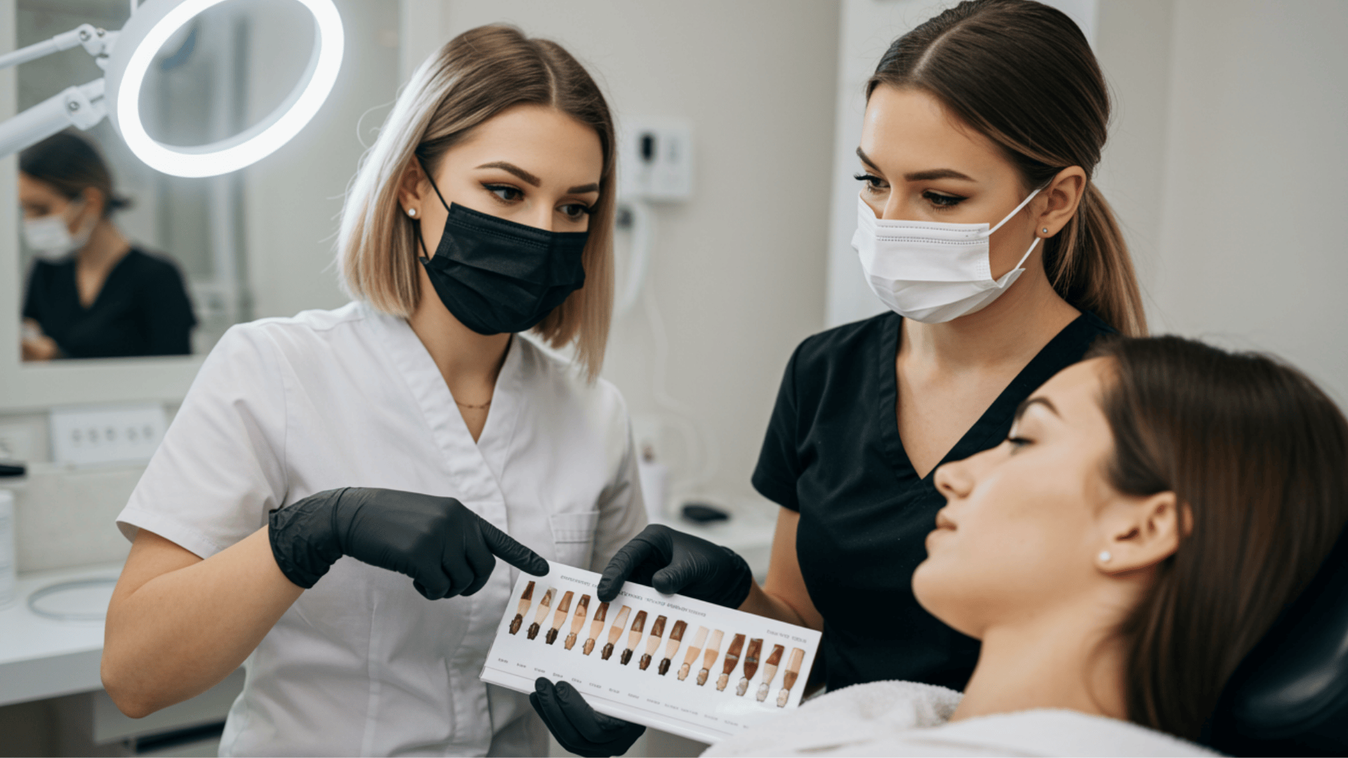 consultation and color selection