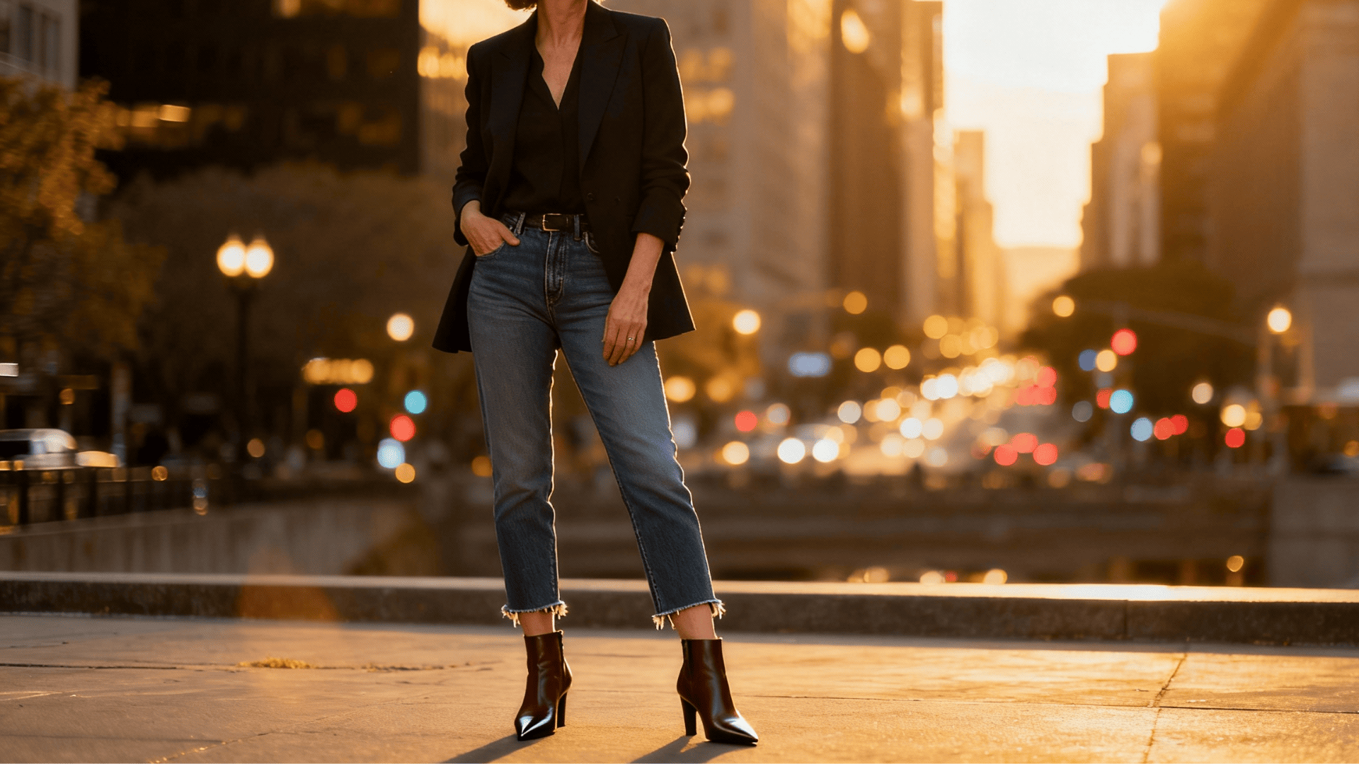 cropped or ankle length jeans