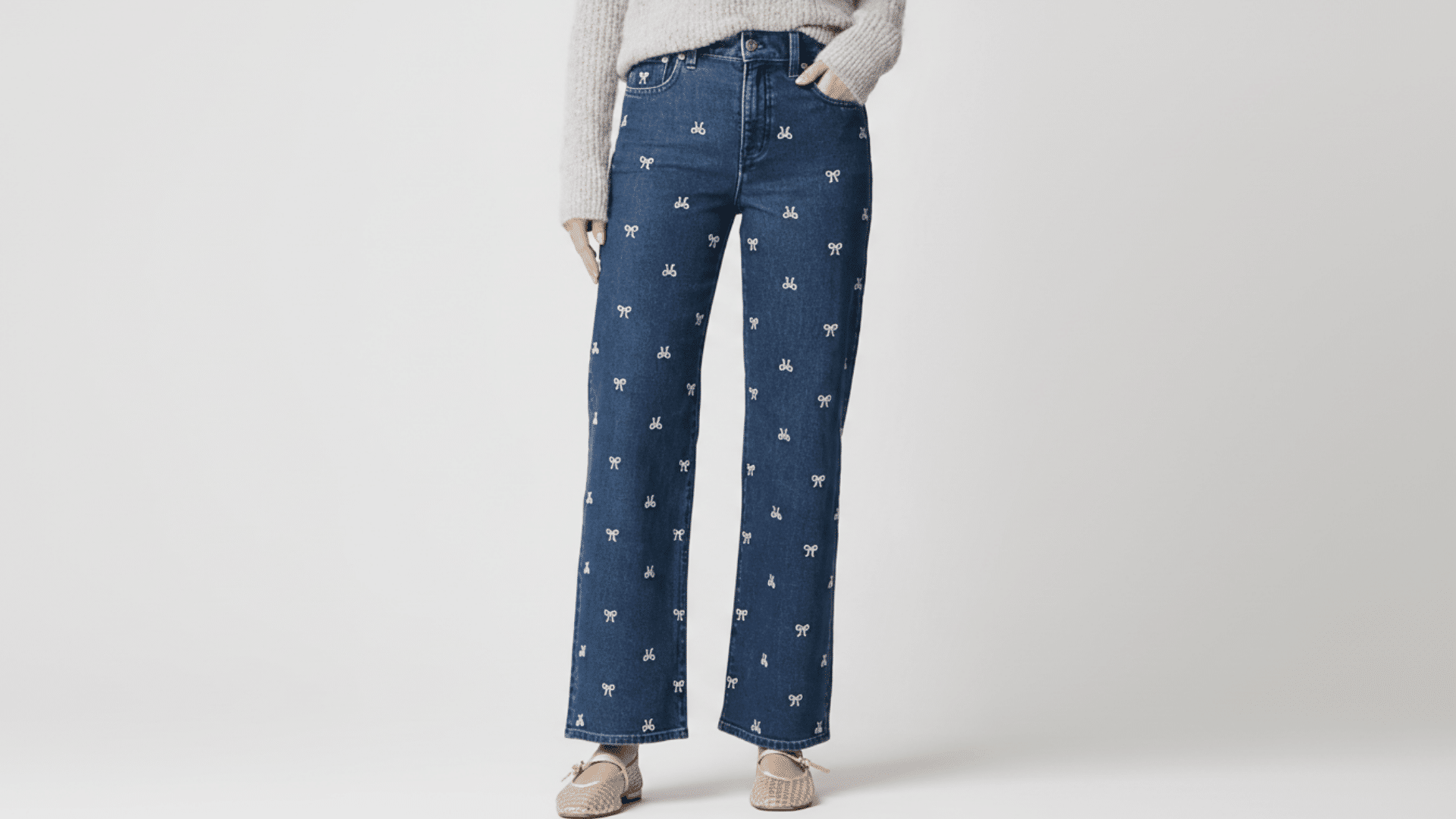 embellished or pearl studded jeans