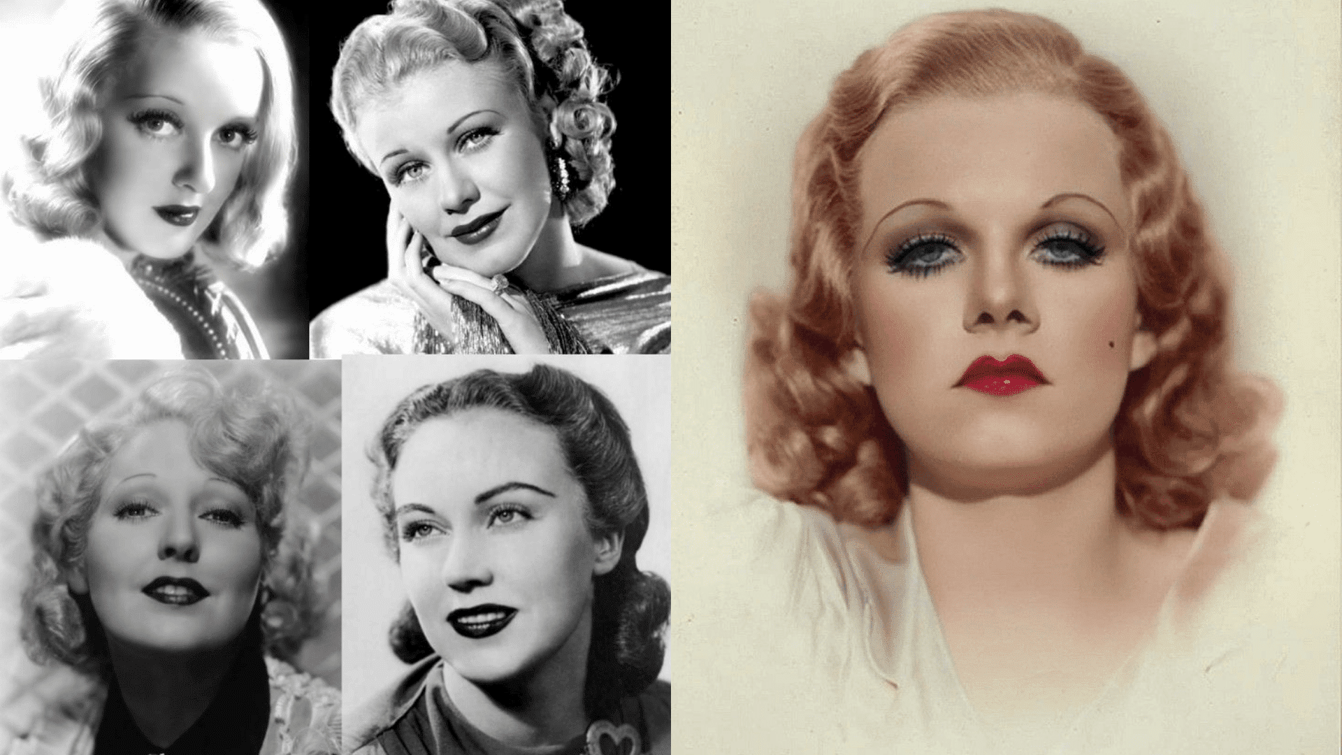 how women in the 1930s styled their hair and makeup