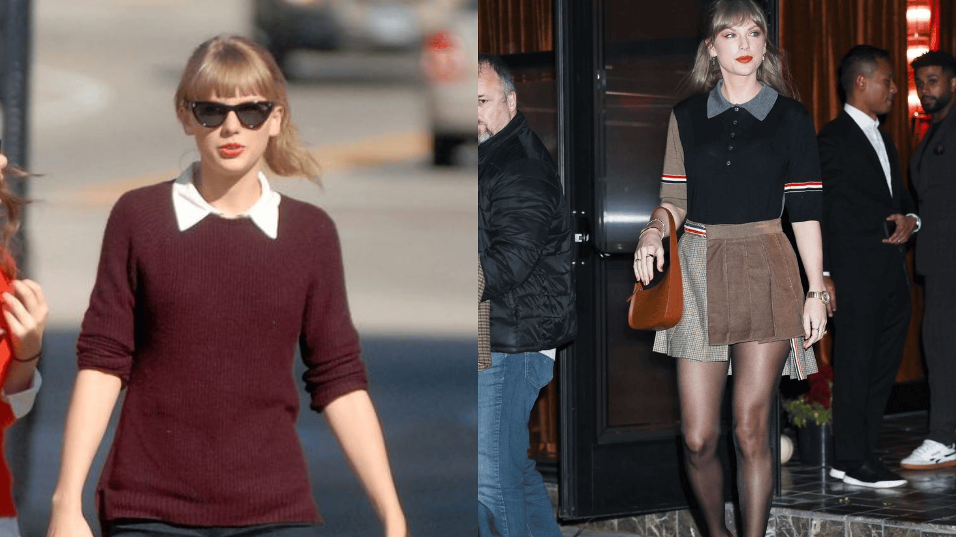 preppy sweater and collared shirt look