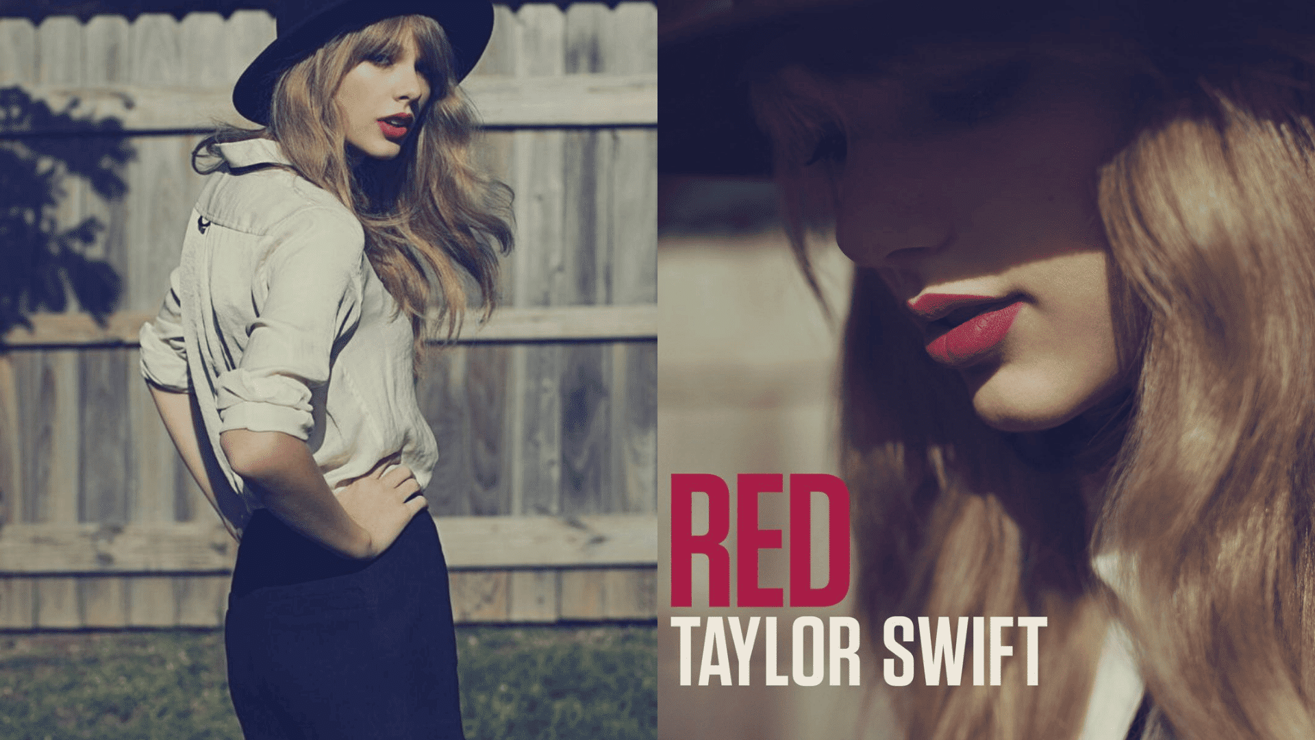 signature red lip as the statement piece