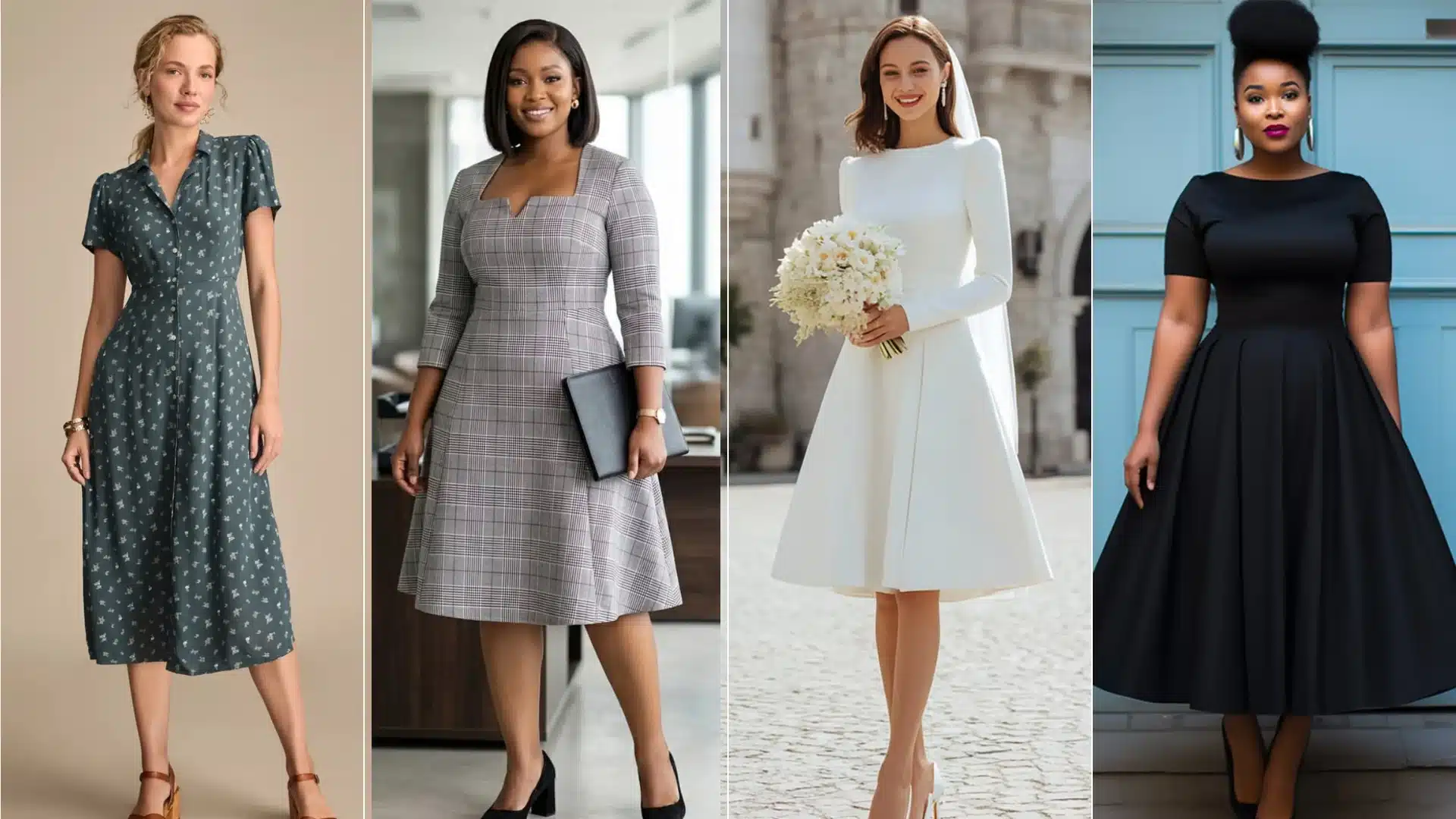 169 Dress Collage with Minimal Text