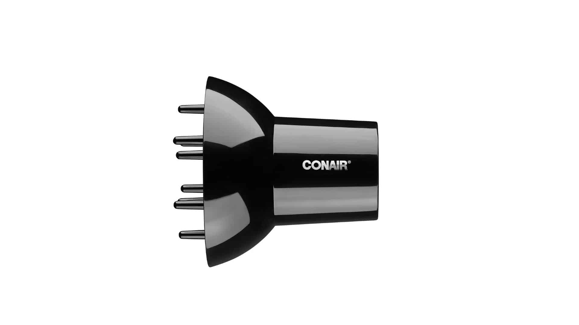Conair double ceramic diffuser attachment distributing heat evenly for soft, defined curls