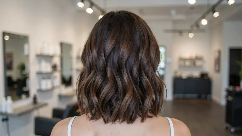 Lowlights hair color technique