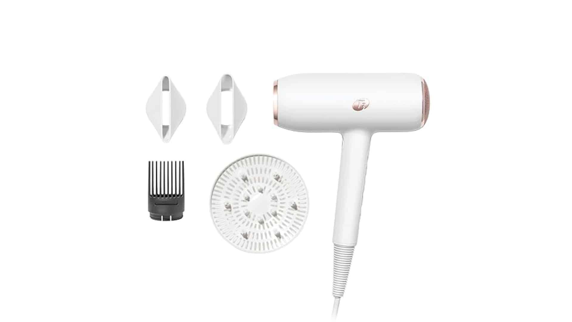 T3 StyleMax hair dryer with SoftTouch 3 diffuser, defining curls and waves evenly