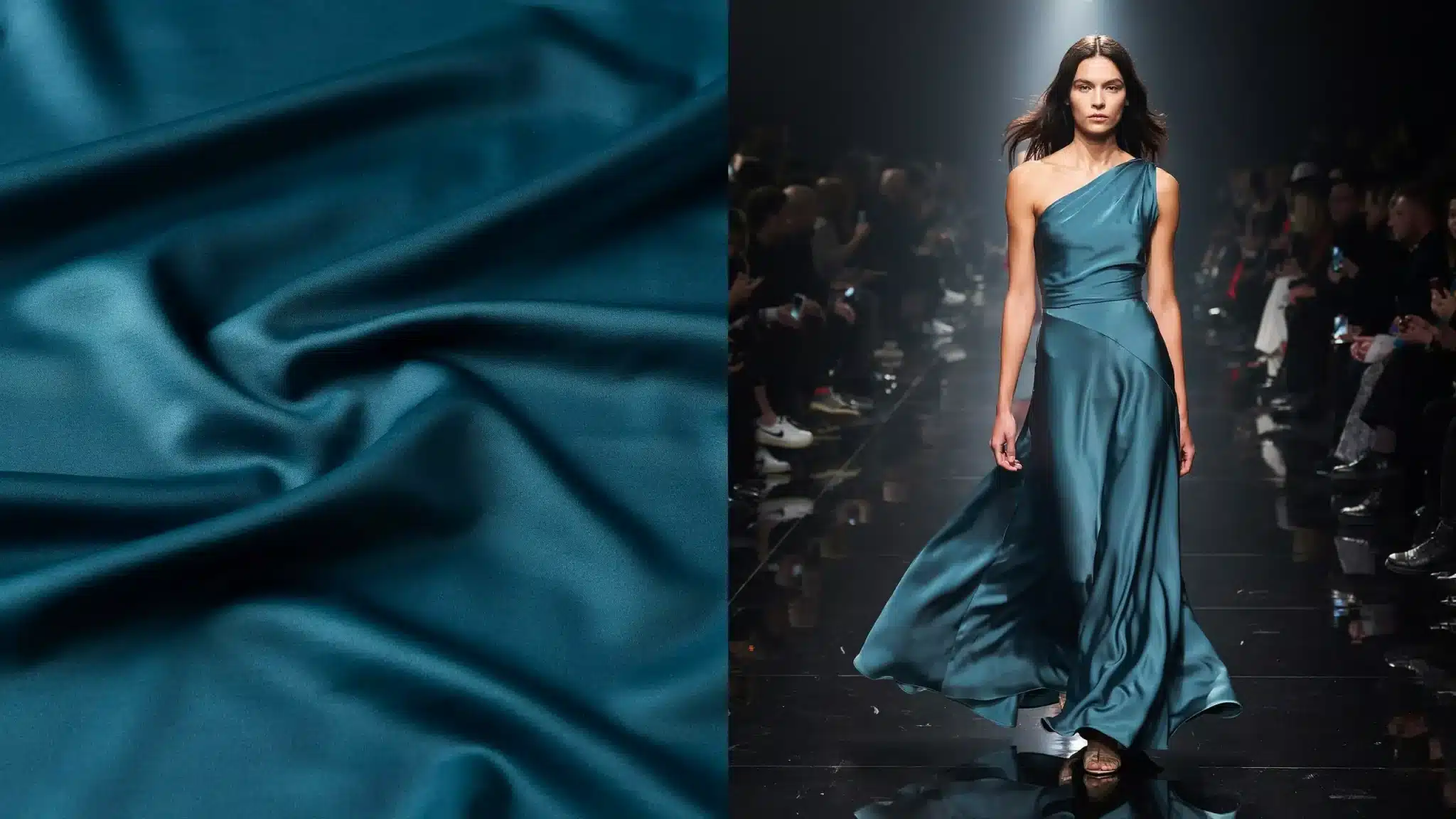 WGSN and Coloro 2026 color featured, showing teal tone in fabric.